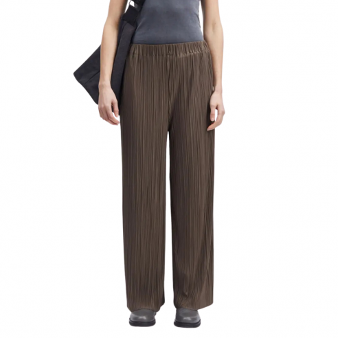 SAMSOE SAMSOE UMA MAJOR BROWN TROUSERS