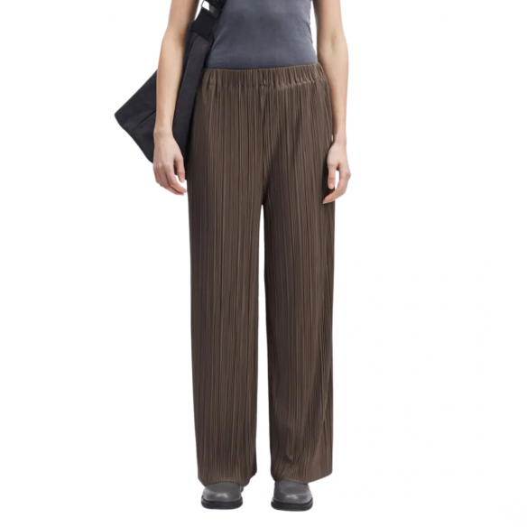 SAMSOE SAMSOE UMA MAJOR BROWN TROUSERS