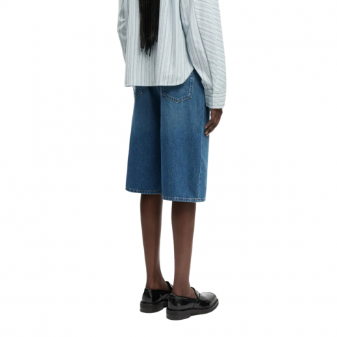 SAMSOE SAMSOE SAREBECCA SHORTS FLUID DENIM