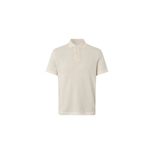 SAMSOE SAMSOE SAJASE CLEAR CREAM POLO