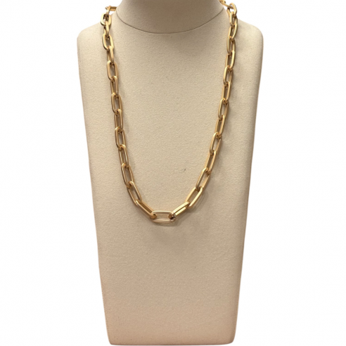 ALEVA' COLLANA VULCANO SLIM ORO OPACO 65CM