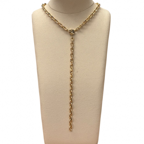 ALEVA' COLLANA GILDA ORO CHAMPAGNE