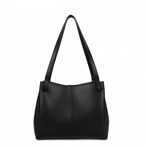 LANCASTER 538-010 NOIR SAC CABAS EPAULE M SIERRA HAUS 2