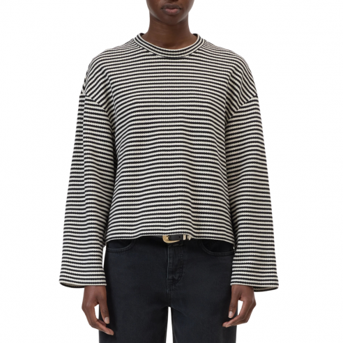 CLOSED STRIPED LONGSLEEVE BLACK