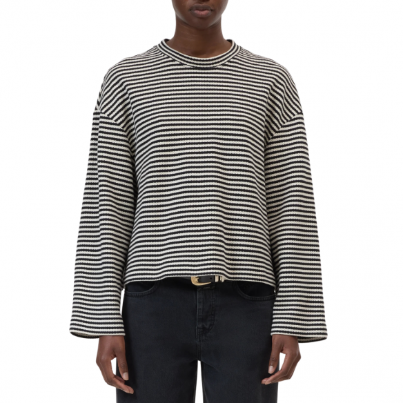 CLOSED STRIPED LONGSLEEVE BLACK