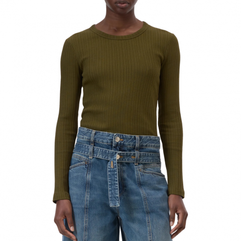 CLOSED CREWNECK LONGSLEEVE DEEP OLIVE