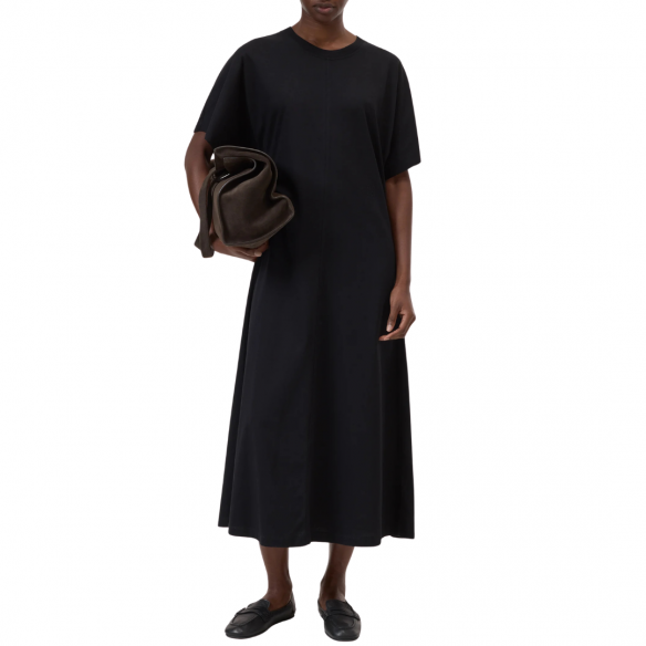 CLOSED DRAPY DRESS BLACK