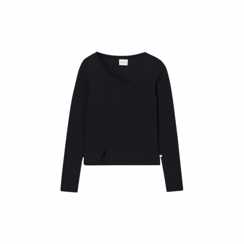 CLOSED ASYMMETRIC CARDIGAN BLACK