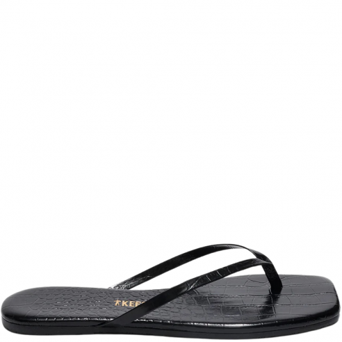TKEES SQUARE TOE LILY CROC SABLE