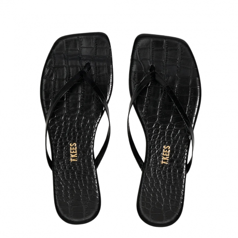 TKEES SQUARE TOE LILY CROC SABLE