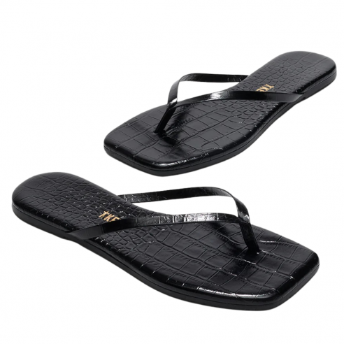 TKEES SQUARE TOE LILY CROC SABLE