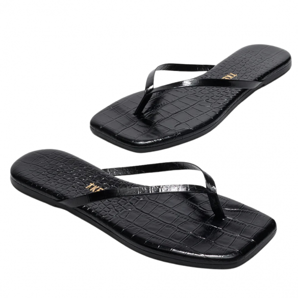 TKEES SQUARE TOE LILY CROC SABLE