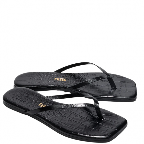 TKEES SQUARE TOE LILY CROC SABLE
