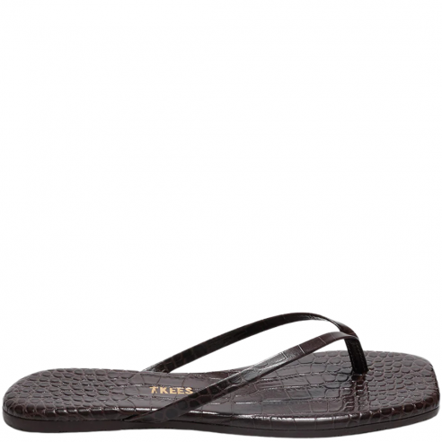TKEES SQUARE TOE LILY CROC CAROB