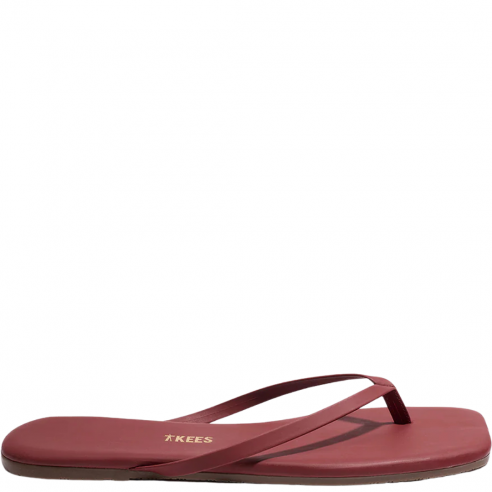 TKEES SQUARE TOE LILY BURGUNDY