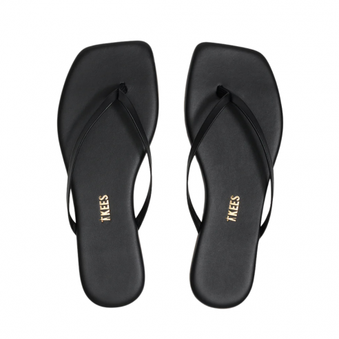 TKEES SQUARE TOE LILY BLACK