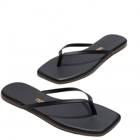 TKEES SQUARE TOE LILY BLACK