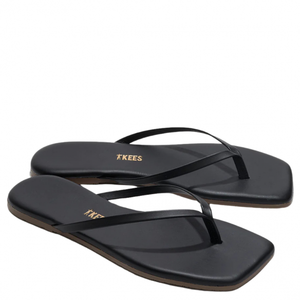 TKEES SQUARE TOE LILY BLACK