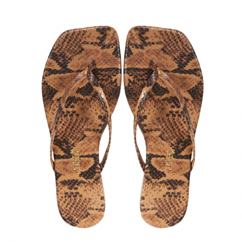 TKEES SQUARE TOE EXOTICS COCO SNAKE