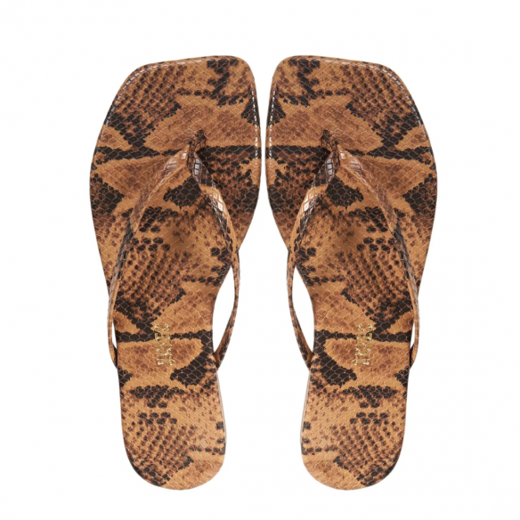TKEES SQUARE TOE EXOTICS COCO SNAKE