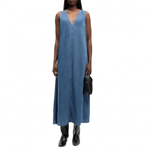 SAMSOE SAMSOE SASKYLAR MEDIUM DENIM BLUE DRESS