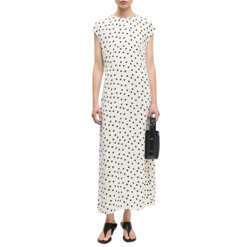 SAMSOE SAMSOE SAPOPPY DRIFTING DOTS EGRET DRESS