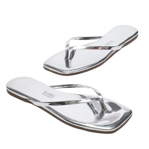 TKEES SQUARE TOE LILY MIRROR CHROME