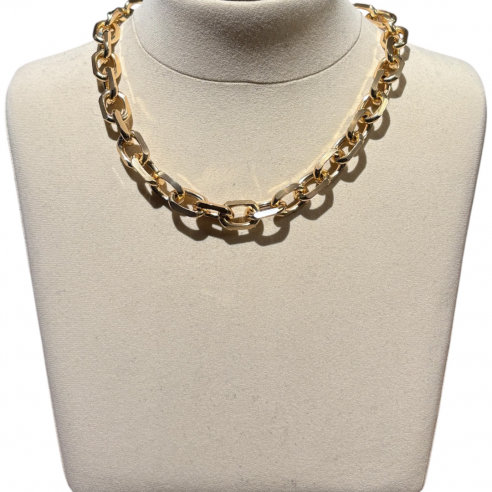 ALEVA' COLLANA PORTOFINO ORO LUCIDO 45 CM