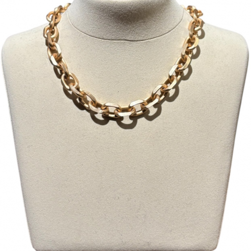 ALEVA' COLLANA PORTOFINO ORO OPACO 45 CM