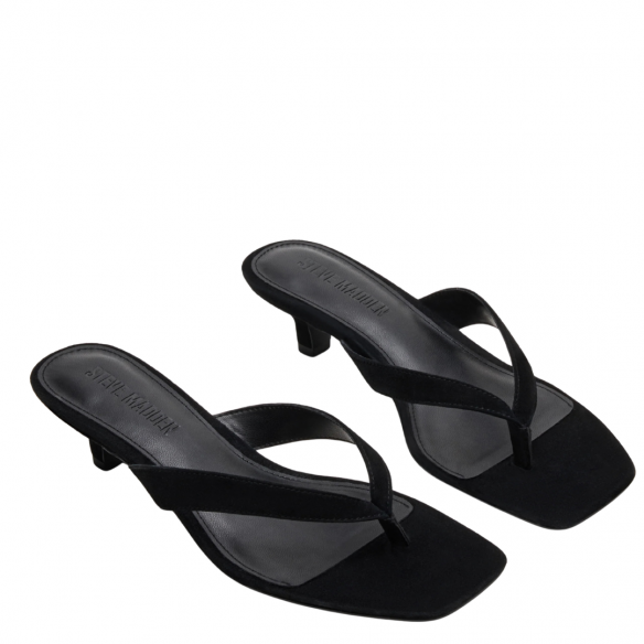 STEVE MADDEN TRACIE BLACK SUEDE