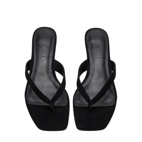 STEVE MADDEN TRACIE BLACK SUEDE