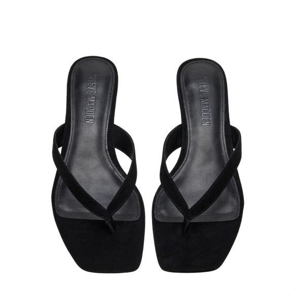 STEVE MADDEN TRACIE BLACK SUEDE