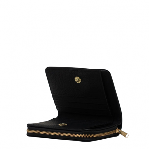 HERSCHEL GEORGIA BLACK WALLET VEGAN LEATHER 2