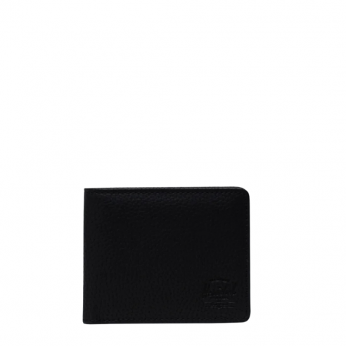 HERSCHEL ROY BLACK WALLET VEGAN LEATHER