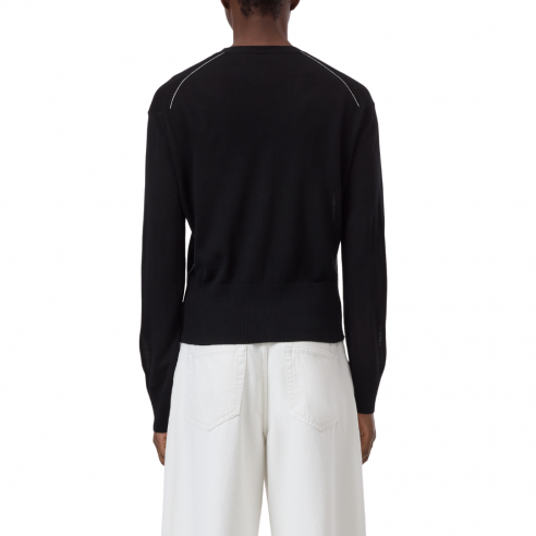 CLOSED V-NECK CARDIGAN BLACK