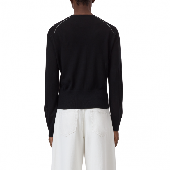 CLOSED V-NECK CARDIGAN BLACK