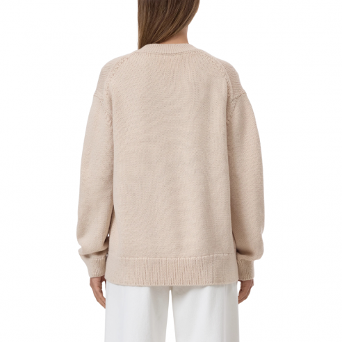 CLOSED V NECK LONG SLEEVE IVORY 2