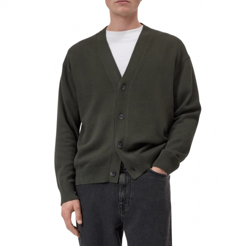 CLOSED CARDIGAN DARK OLIVE GREEN