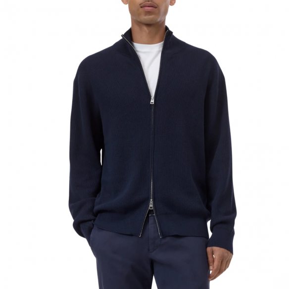 CLOSED ZIPPED CARDIGAN DARK NIGHT