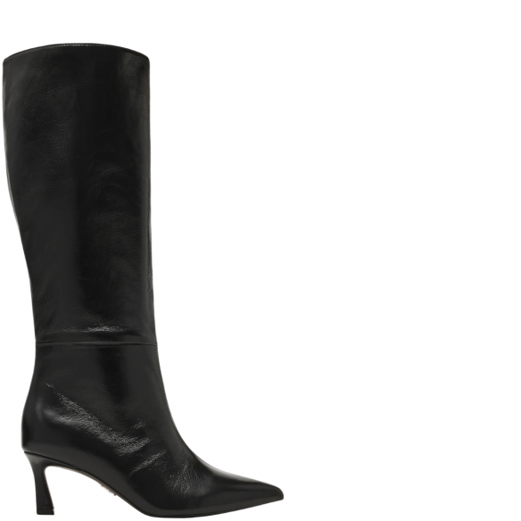 STEVE MADDEN LAVAN BLACK CRINKLE PATENT