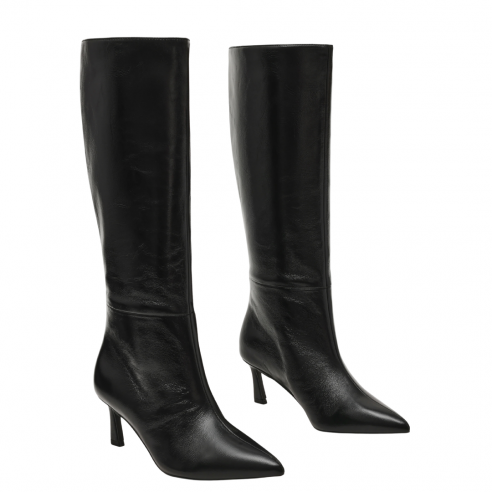 STEVE MADDEN LAVAN BLACK CRINKLE PATENT 2