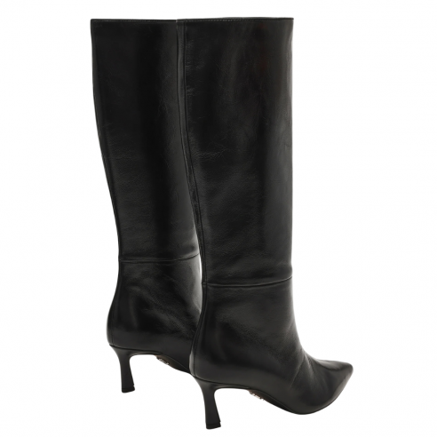 STEVE MADDEN LAVAN BLACK CRINKLE PATENT