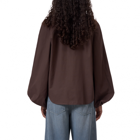 CLOSED RAGLAN BLOUSE MAHAGONY BROWN 2