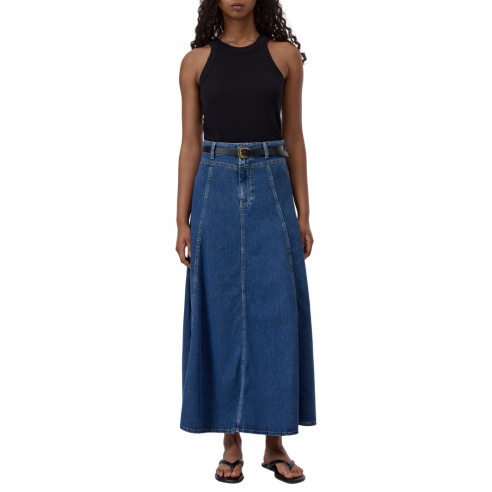 CLOSED FULL LENGHT SKIRT DARK BLUE