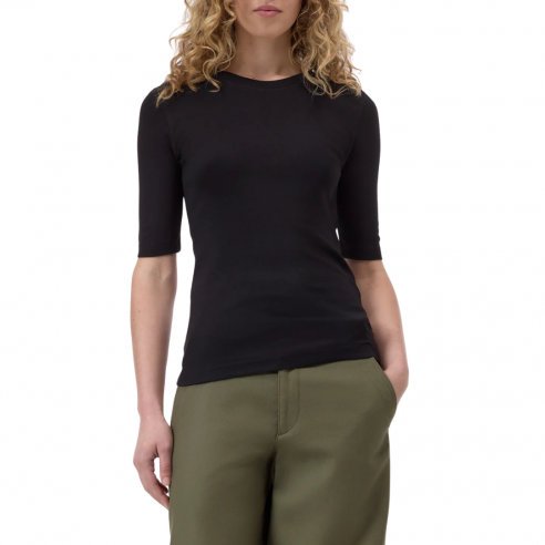 CLOSED CREWNECK SHORTSLEEVE BLACK