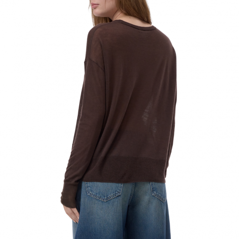 CLOSED CREW NECK LONGSLEEVE MAHAGONY BROWN 2