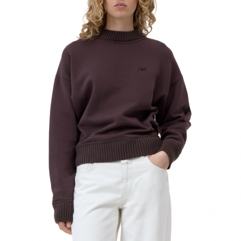 CLOSED BASIC CREWNECK MAHAGONY BROWN