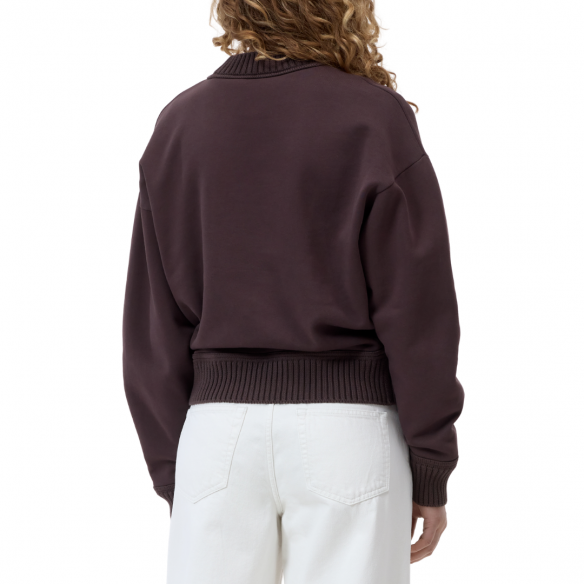 CLOSED BASIC CREWNECK MAHAGONY BROWN