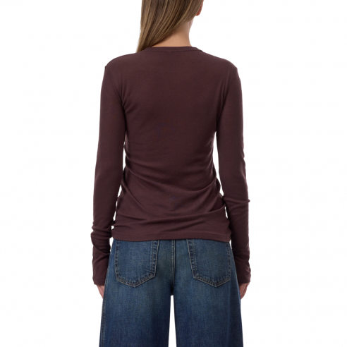 CLOSED T-SHIRT LONGSLEEVE ROSEWATER CINDER BROWN 2