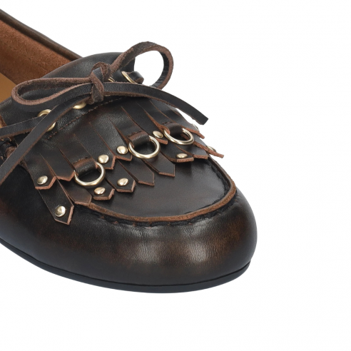 BIBI LOU AURELIE 601Z24FS-G MARRON LOAFERS